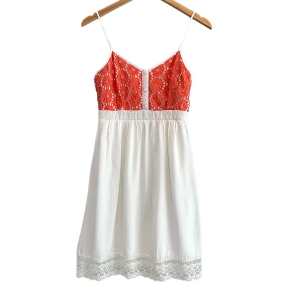 Altar'd State Dresses & Skirts - Altar'd State Fit and Flare Dress in White and Orange